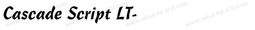 Cascade Script LT字体转换